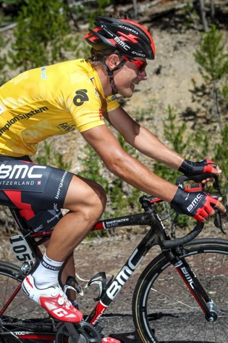 Jakub Novak (BMC) had a good ride in yellow today.