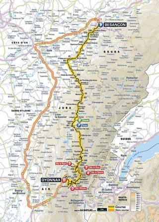 Map for the 2014 Tour de France stage 11