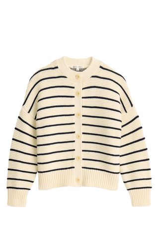 Alex Mill Nico Striped Cardigan in Cotton