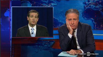Jon Stewart notes a little hypocrisy in the GOP backing private land seizure for the Keystone XL pipeline