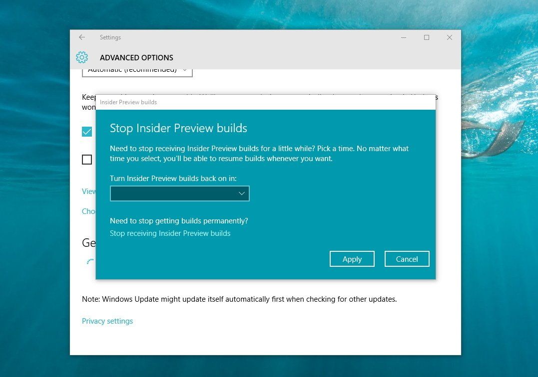 How To Stop Receiving Windows 10 Insider Preview Builds For PCs And ...