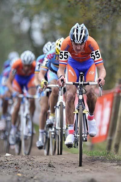 Dutchman Micki Van Empel leads a small group.