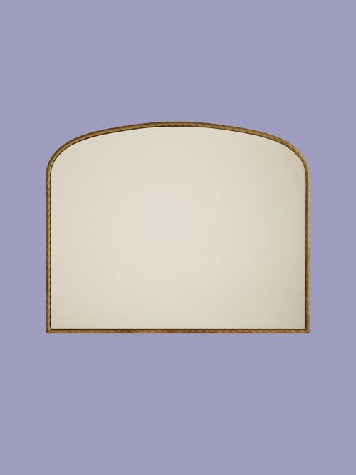 Metal Twisted Overmantel Wall Mirror