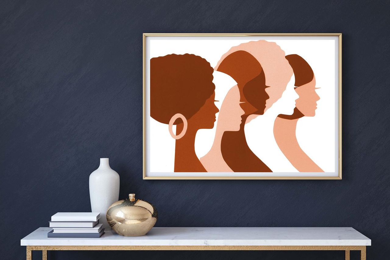 LouLouArtStudio Instant download, Digital art print, Afro Art, Sisters, Womens march, Women of color, Retro Art, 70's art print, wall art
