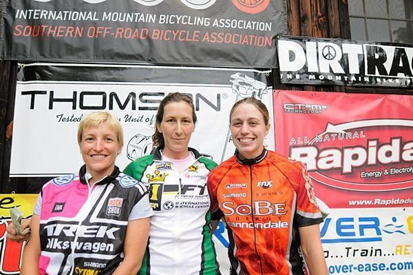 Women's 100 miler podium