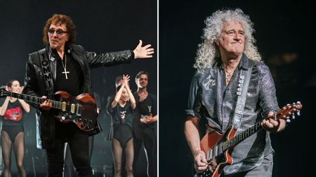 Tony Iommi and Brian May 