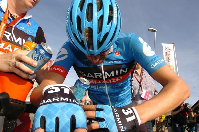 Ryder Hesjedal spent after the Amstel Gold Race