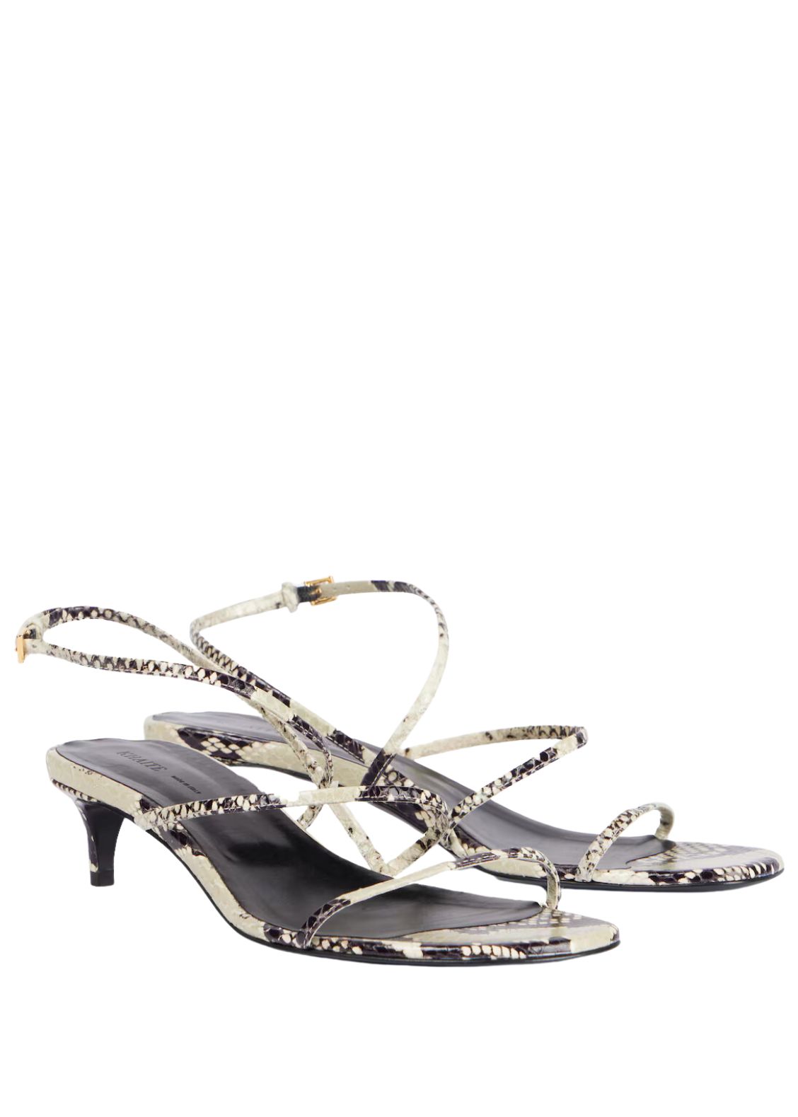 Khaite Kyanite Loop 35 snake effect leather sandals