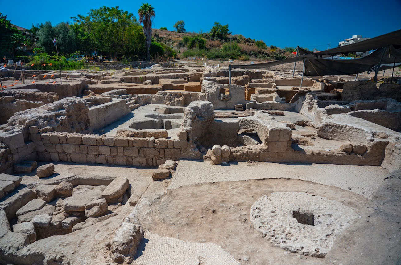 An ancient winery near Yavne in Israel that dates back 1,500 years