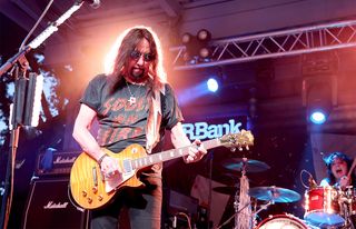 Ace Frehley performs in concert at Haute Spot Event Venue on July 13, 2023 in Cedar Park, Texas.