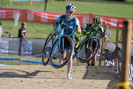 Ellen Noble (Trek Factory Racing CX) in action on the second day of the 2018 Charm City Cross