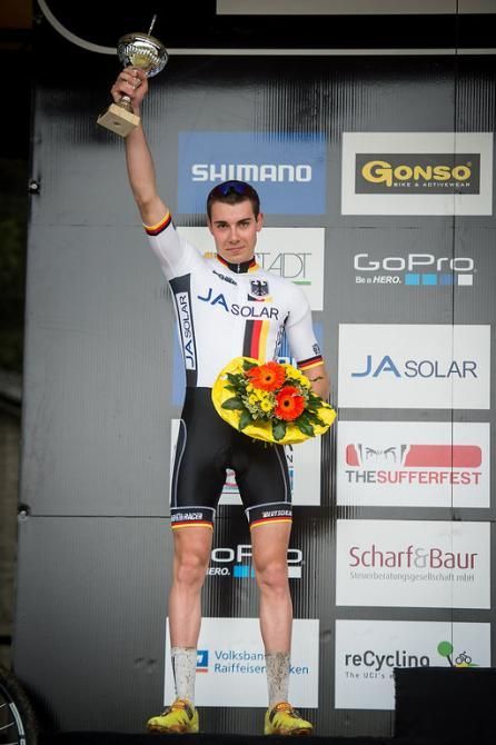 Philipp Bertsch on the podium