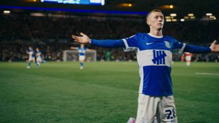 A still shot from 2025 Amazon Prime documentary 'Built In Birmingham' about Tom Brady and Birmingham City FC