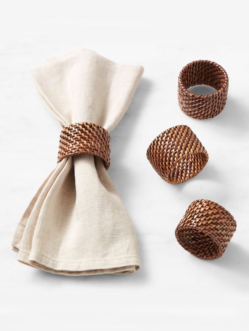 Nito Napkin Rings, Set of 4