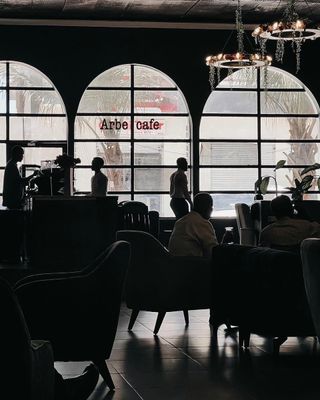 moody interior at Arbe Cafe by Omar Degan
