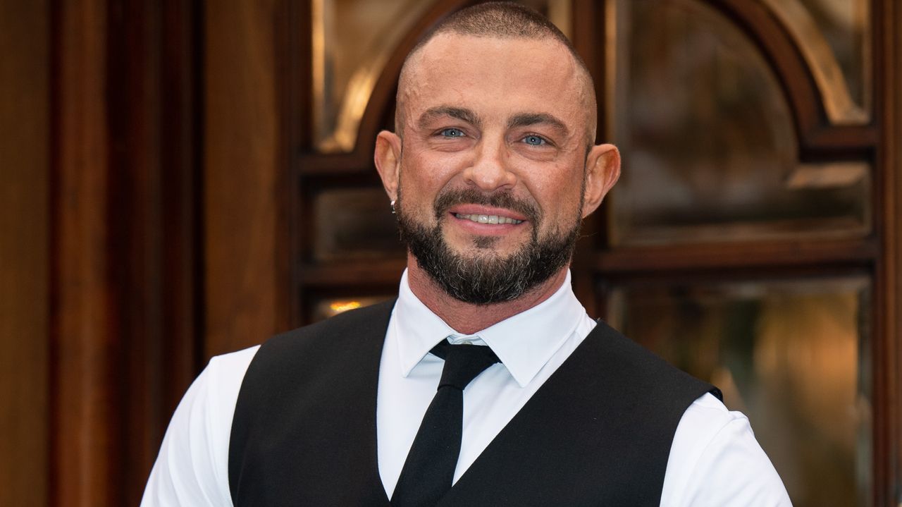 Robin Windsor poses during the &quot;Here Come The Boys&quot; photocall at London Palladium on May 25, 2021