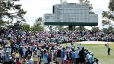 Crowds watching The Masters