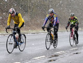 Braving the elements, Tour de Nock, January 2010