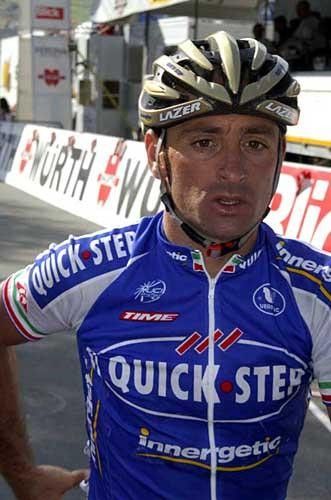 Paolo Bettini (Quick.Step) plummeted down the leaderboard after today's stage.