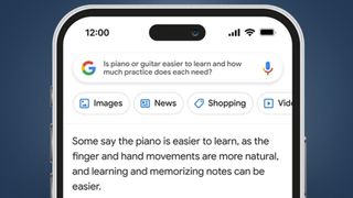 Der Google Bard Chatbot bei der Beantwortung einer Frage auf einem Telefondisplay