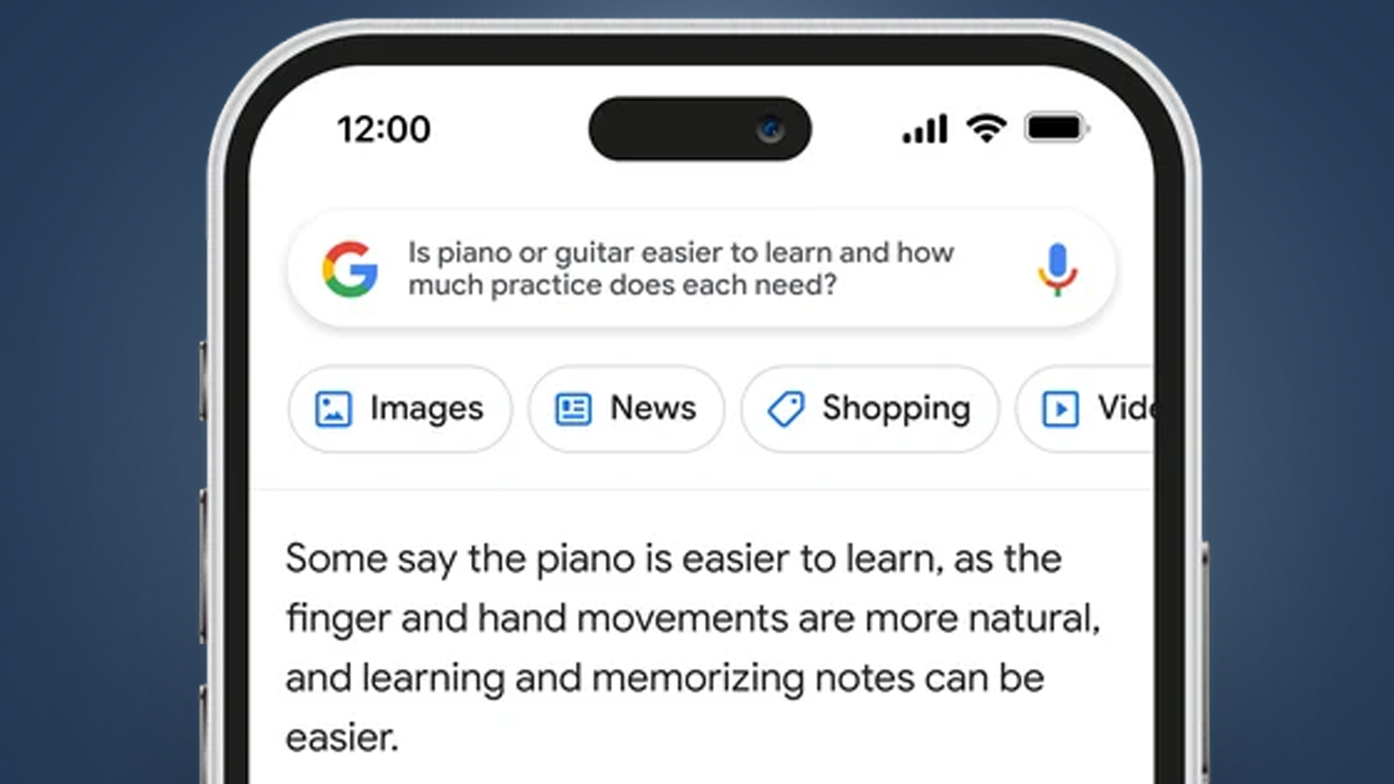 El chatbot de Google Bard respondiendo una pregunta en la pantalla de un teléfono