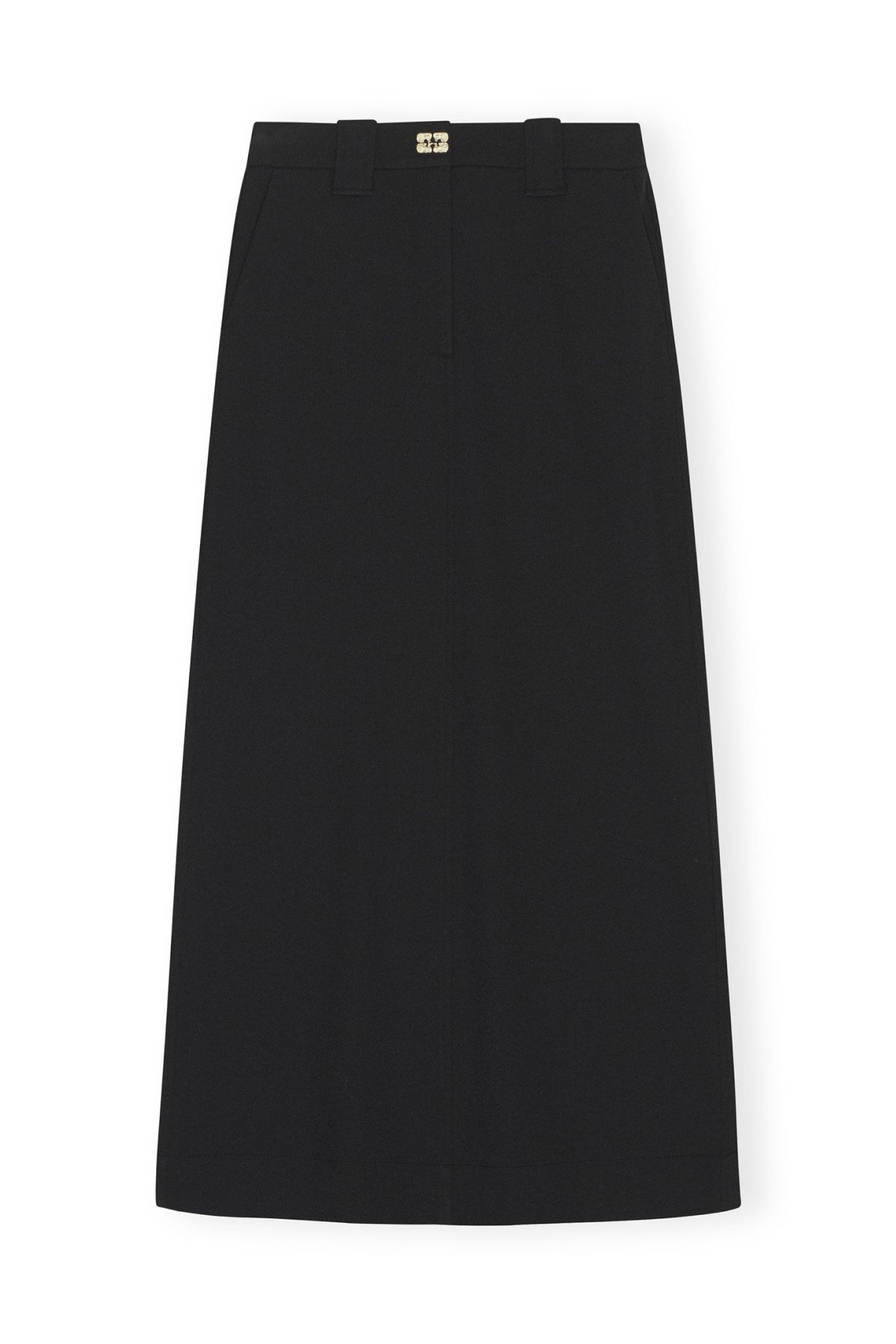 GANNI Stretch Suiting Maxi Skirt