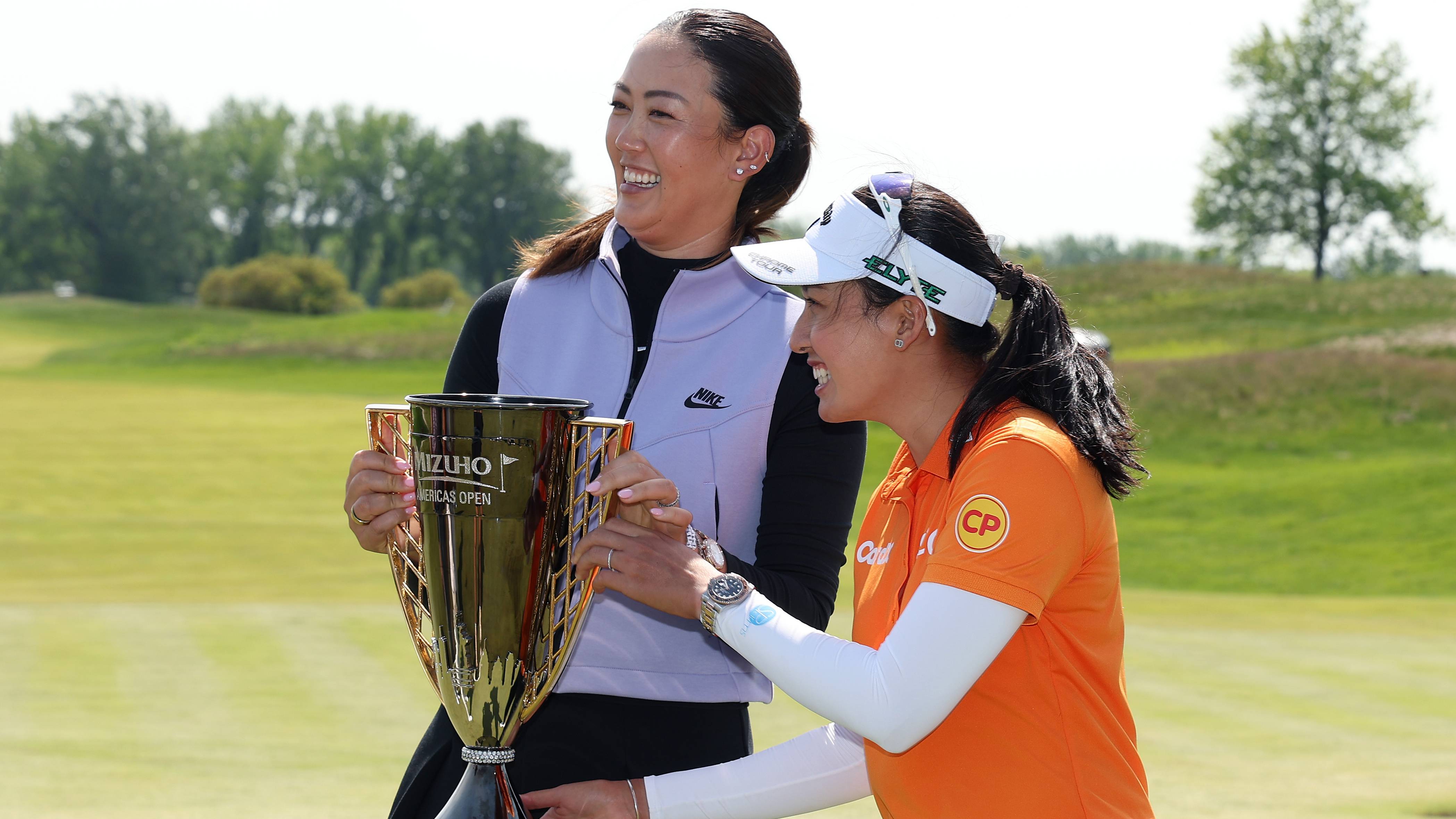 Michelle Wie West with Jeeno Thitikul