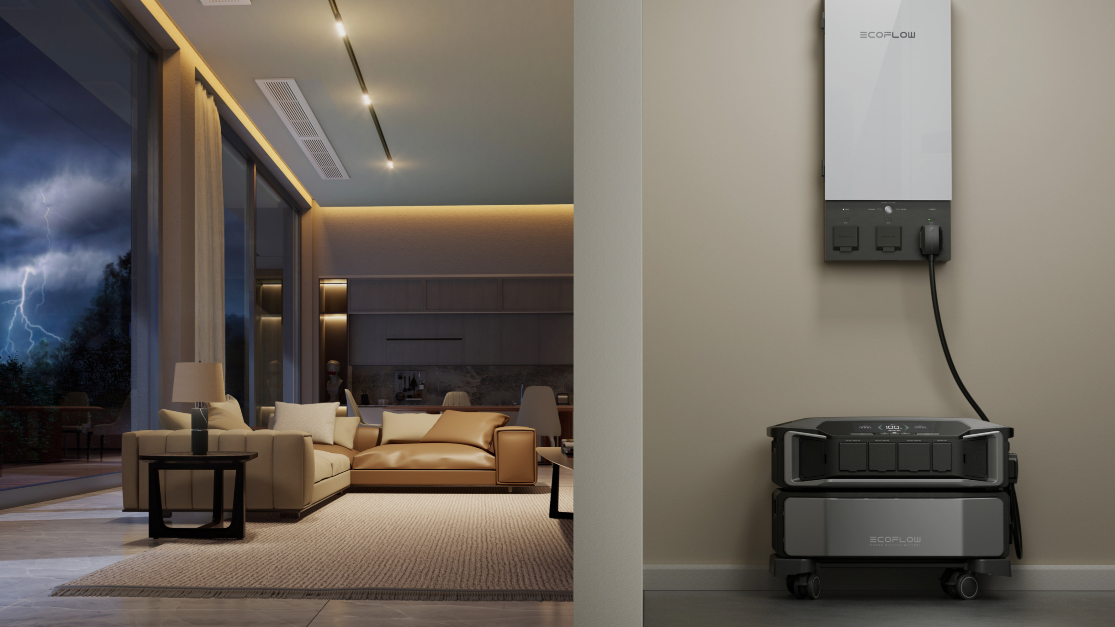 The Ecoflow Delta Pro Ultra battery in a home