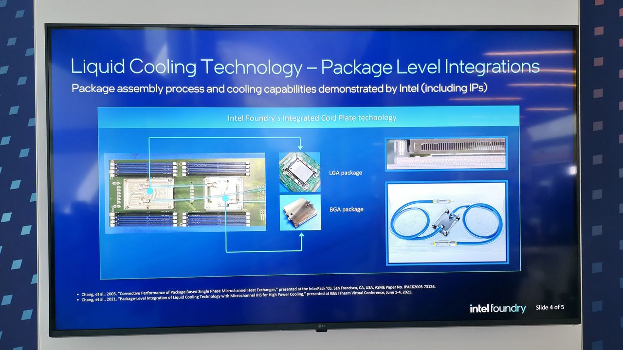 Intel showcases package-level CPU cooling solutions at Foundry Direct Connect 2025