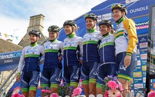 Orica-AIS at the start in Oundle
