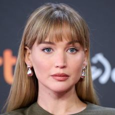 Jennifer Lawrence attends the "Die My Love" red carpet during the 73rd San Sebastian International Film Festival at Kursaal Palace on September 26, 2025 in San Sebastian, Spain