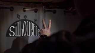 Casting a shadow of my hand to create the logo for Silhouette on the Meta Quest 2