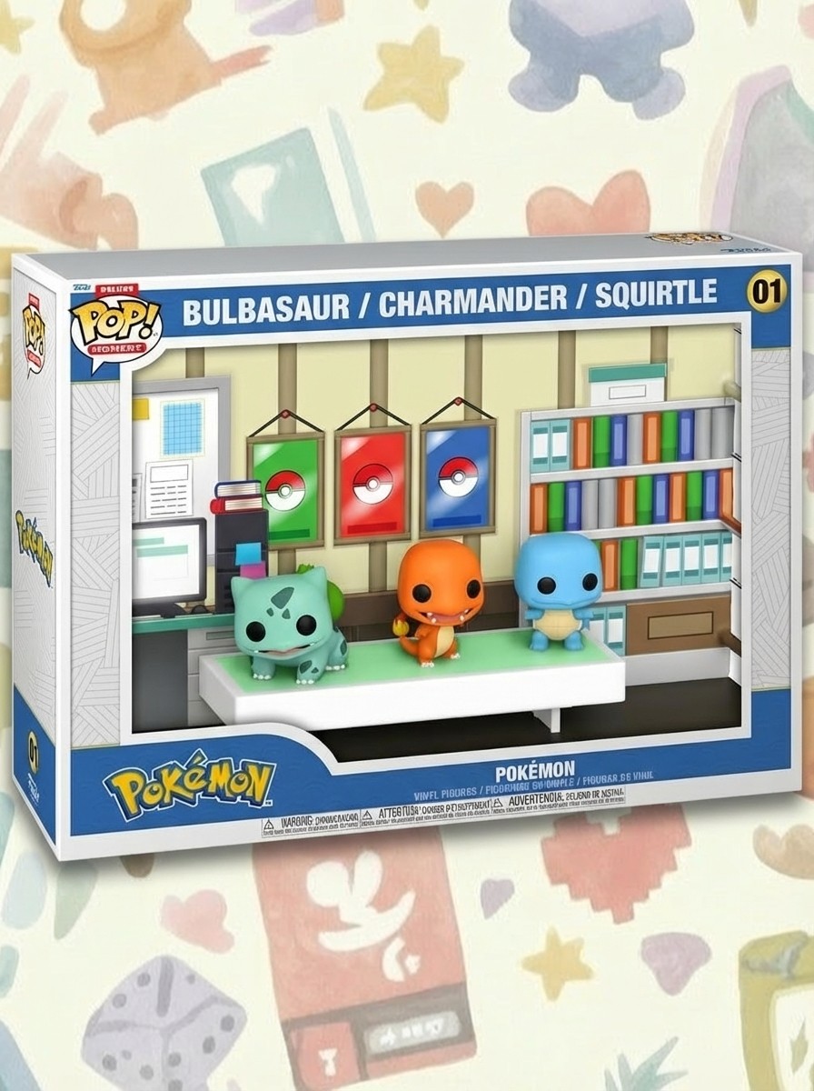Pop Moments Deluxe: Pokemon - Starters - Bulbasaur, Charmander, Squirtle