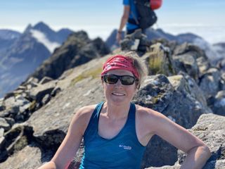 Fiona on the Cuillin Ridge, Skye