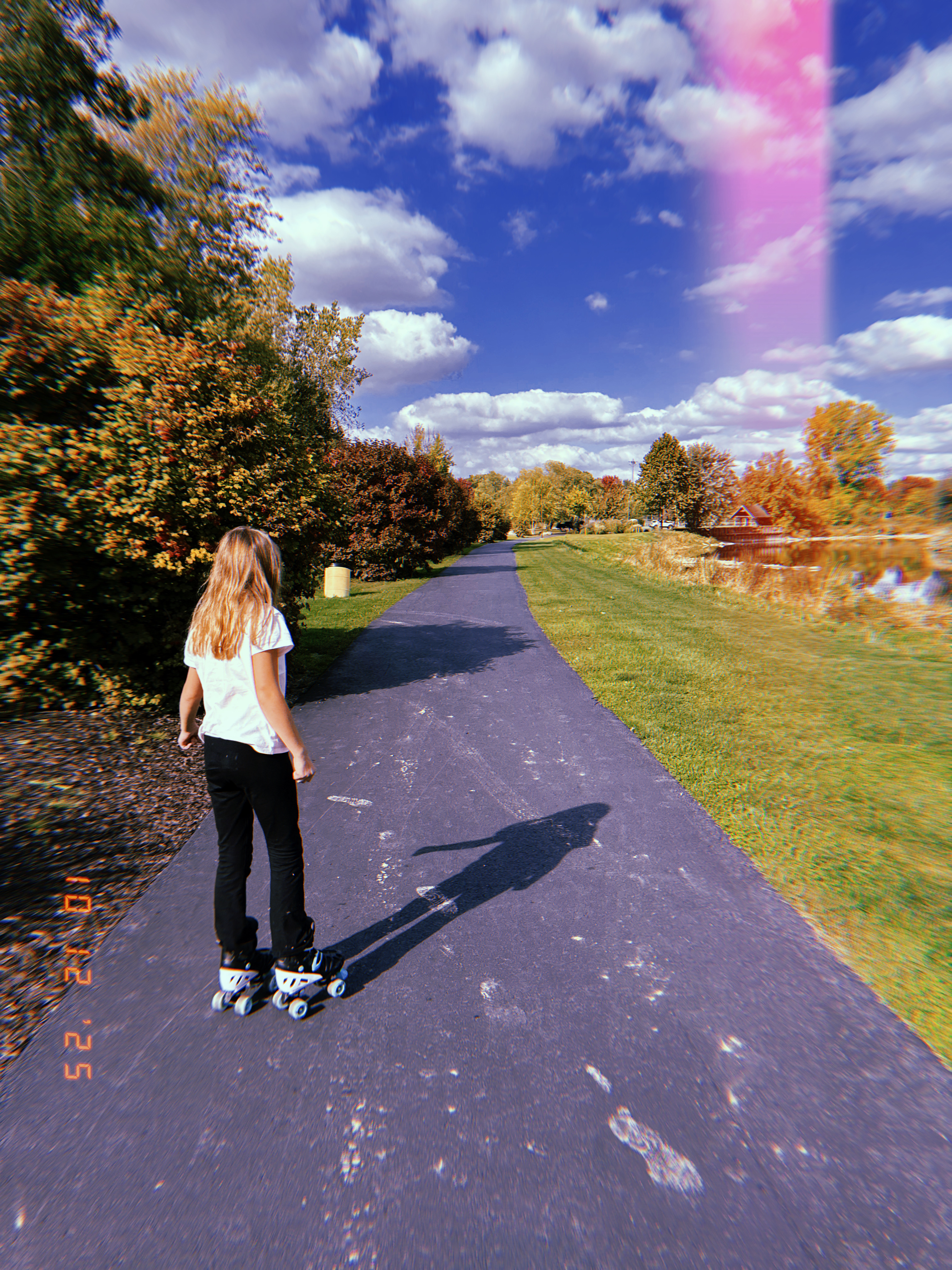 Sample images taken with the Huji Cam app