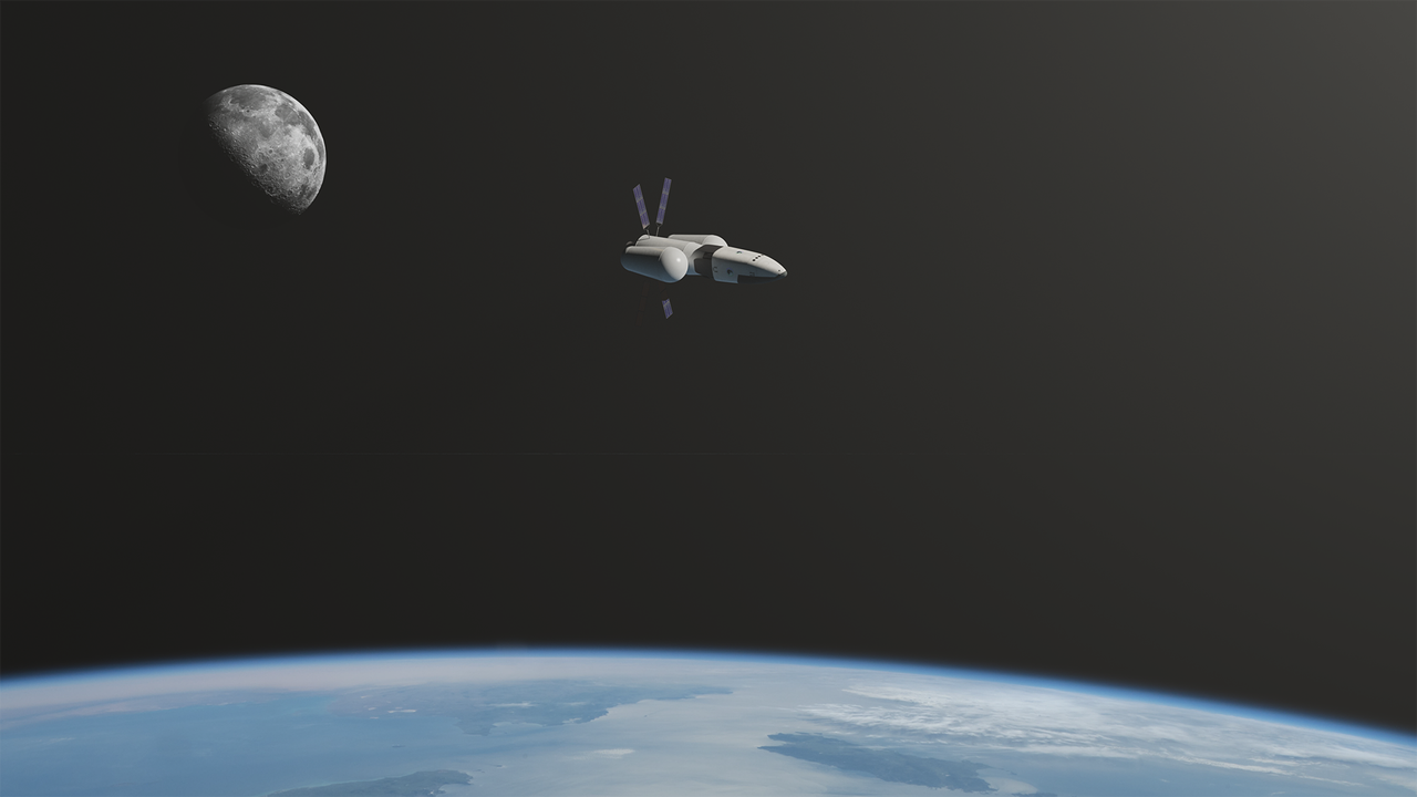 spacecraft above earth