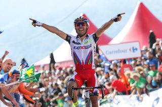 Joaquim Rodriguez wins Stage 15 of the 2015 Vuelta Espana in Comillas