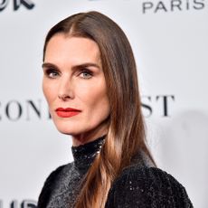 brooke shields on a red carpet