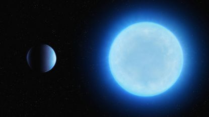 Planet next to white dwarf star