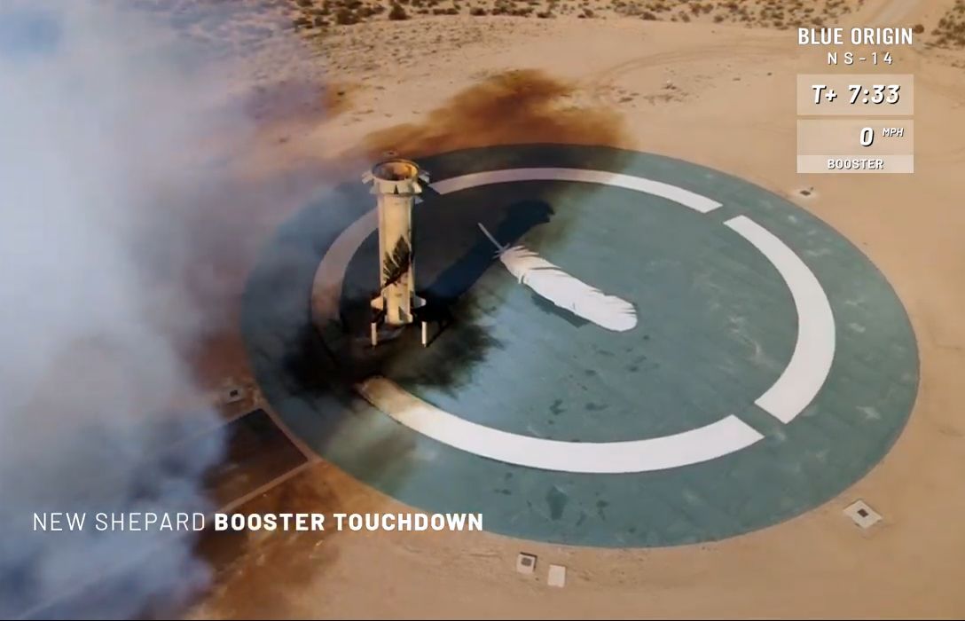 Blue Origin's first upgraded New Shepard rocket and crew capsule launches on an uncrewed suborbital flight from the company's West Texas test site on Jan. 14, 2021.