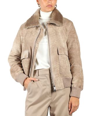 Merinillo lambskin bomber jacket