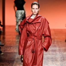 leather catwalk trends