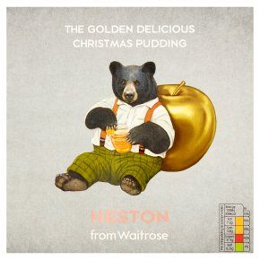 Waitrose Heston golden delicious Christmas pudding