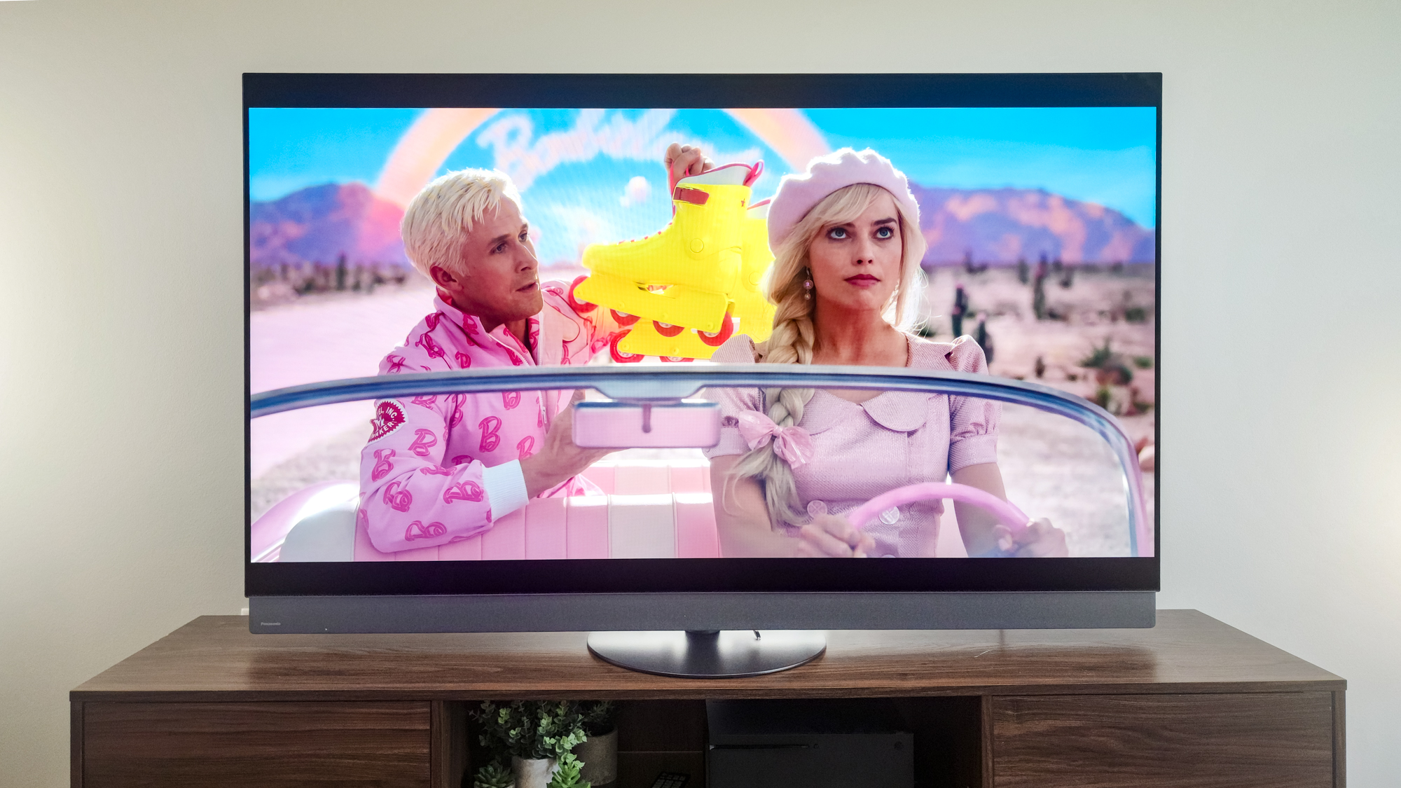 Barbie on a Panasonic Z95B OLED TV.