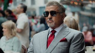 Sylvester Stallone as Dwight Manfredi in Tulsa King