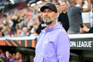 Manager Juergen Klopp of Liverpool FC looks on prior to the UEFA Europa League 2023/24 group stage match between LASK and Liverpool FC on September 21, 2023 in Linz, Austria. (Photo by Harry Langer/DeFodi Images via Getty Images)