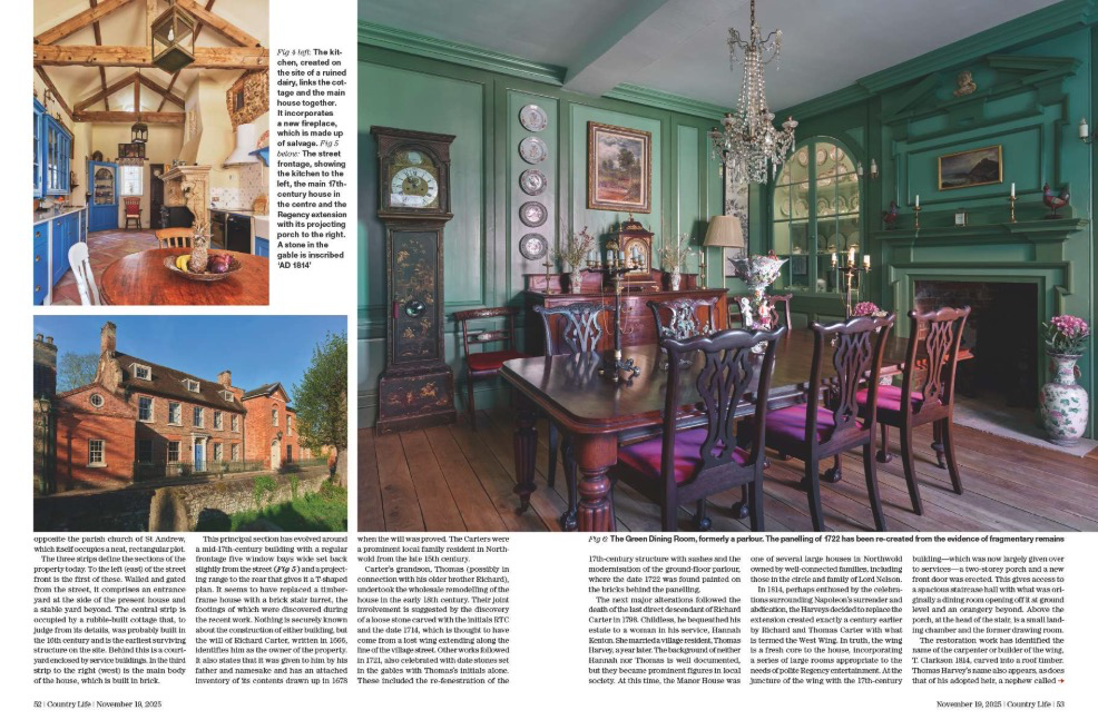 Magazine spread from Country Life 19 November 2025