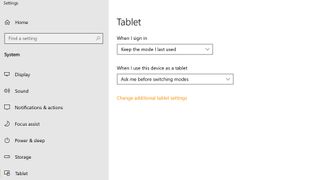 Windows 10 Tablet Options