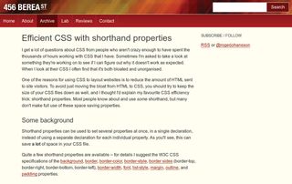 Speed up your sites with optimised CSS: