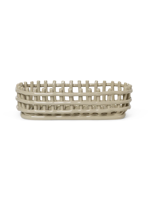 Ceramic Basket - Oval 